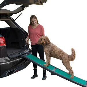 Pet Gear New bi fold dog pet ramp 66 inches Long Supports 150 -200 lbs.